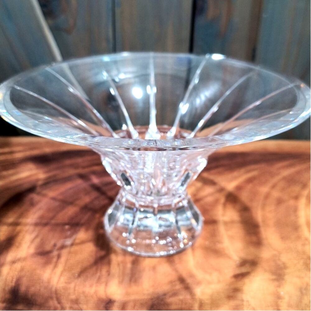 696. 24% Leaded Crystal Compote Bowl in Box